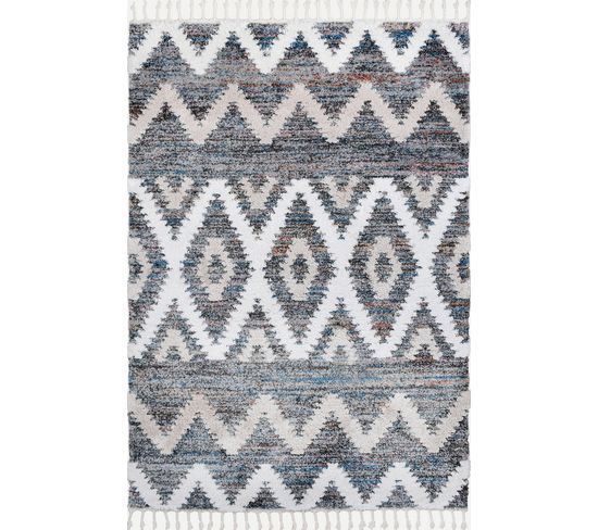 Tapis Intérieur Rectangulaire - Honoré - 120x170 Cm  - Gris