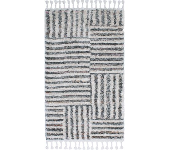 Tapis Intérieur Rectangulaire - Honoré - 80x150 Cm - Gris