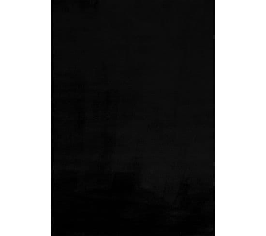 Tapis De Salon Doux Noir Cosy 160x230cm