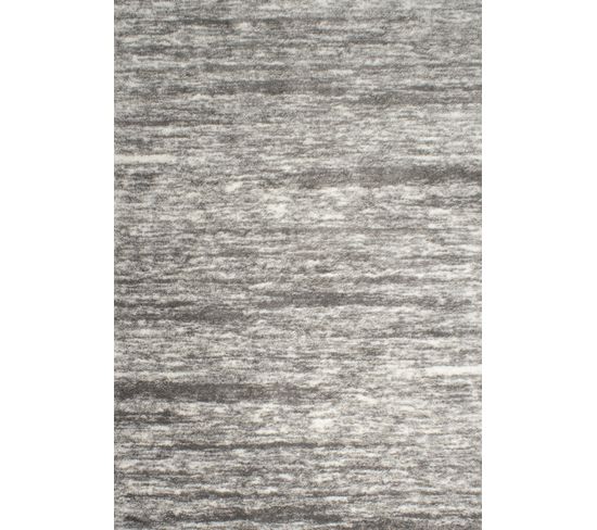 Tapis Salon - Motif Géométrique - 584 Gris - Poil Long- Oslo - 160x230 cm - 100% Polyester