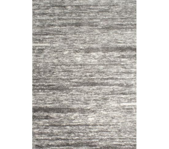 Tapis Salon - Motif Géométrique - 584 Gris - Poil Long- Oslo - 200x290 cm - 100% Polyester