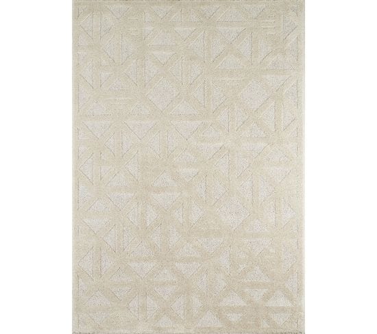 Tapis D'intérieur Rectangulaire - Harmonie - 120x170 Cm  - Crème