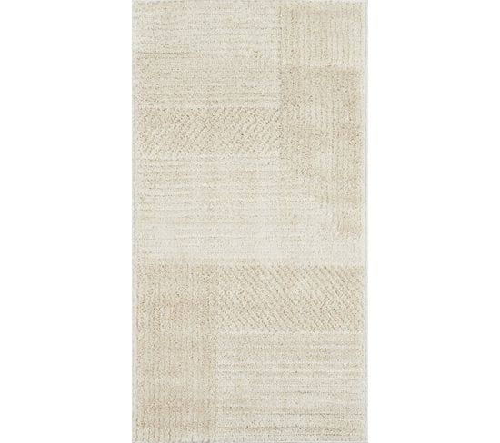 Tapis D'intérieur Rectangulaire - Harmonie - 80x150 Cm - Crème