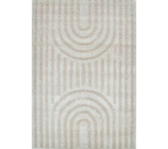 Tapis Salon Crème Harmonie 120x170 Cm