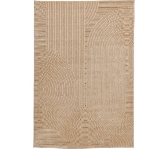 Tapis De Salon Motif Demi Arc Beige Bloom 80x300