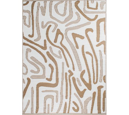 Tapis Abstrait Beige Extérieur Capri 180x280