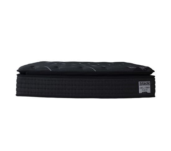 Matelas Alitea Black Edition 140x190 Ferme 4500 Ressorts Ensachés Epaisseur : 33cm - Avec Surmatelas