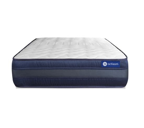 Ensemble Matelas Ressorts Ensaches Et Memoire De Forme 90x190 Actiflex Tech Ep:24 Cm - Sommier Kit G