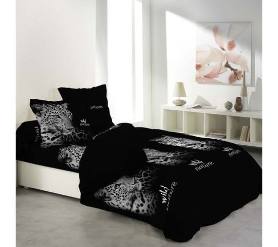 Housse De Couette 6 Pieces Leopard 240x220cm