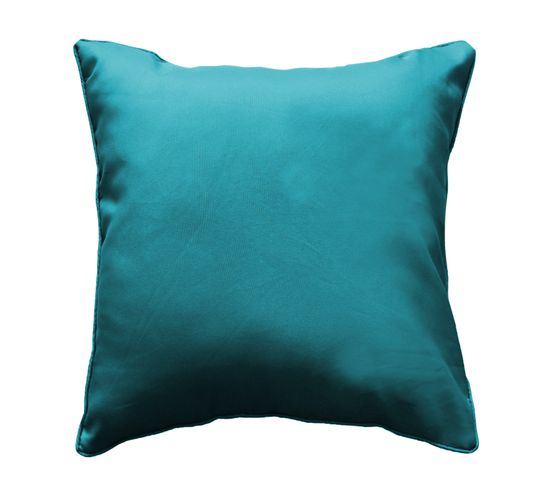 Coussin Passepoil 40 X 40 Cm Petrole