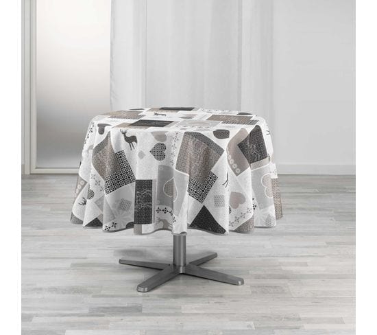 Nappe Ronde 180 Cm Chalet Valthos Naturel