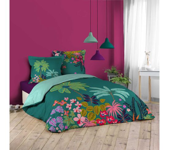 Parure Housse Couette 260x240cm Douceur Tropicale