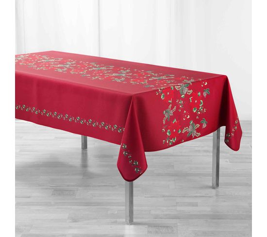 Nappe Rectangle 150 X 300 Cm Noel Isadore Rouge