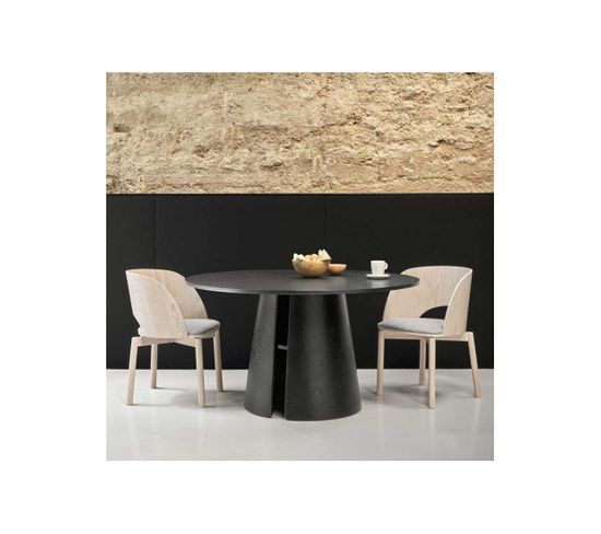 Table De Repas Ronde Bois Noir - Teulat Cep