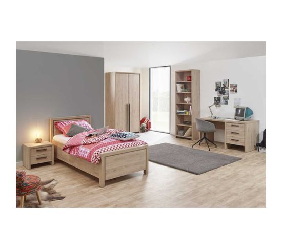 Chambre Enfant Complète (90*200) Bois Clair - Anaelle N°2