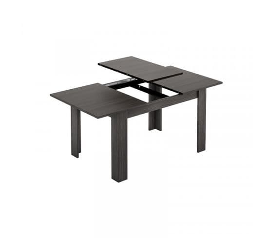 Table De Repas Extensible Gris - Oxnard - L 140/190 X L 90 X H 78 Cm