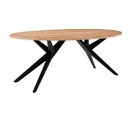 Table Ovale Matara 8 Personnes En Bois 200 Cm