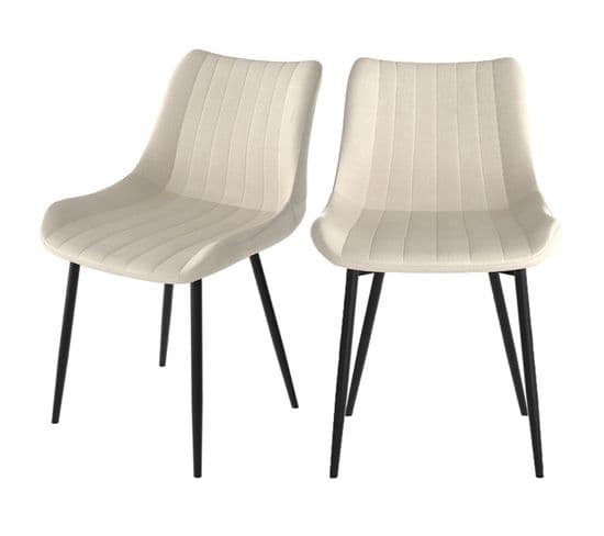 Chaise Killi Beige (lot De 2)