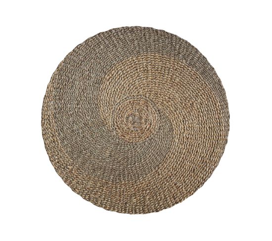 Tapis Rond Ivy 120cm En Jacinthe D'eau