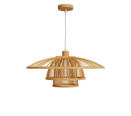 Suspension Mirabel En Bambou Naturel D50 Cm