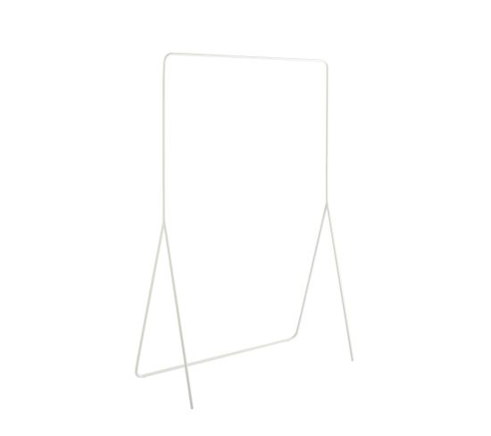 Portant Minimaliste En Métal Blanc 150x100x45cm