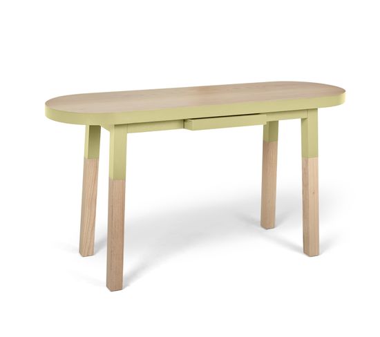 Bureau Console 140 Cm, 100% Frêne Massif