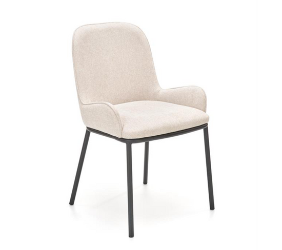 Chaise De Salle à Manger En Tissu Beige Steiner