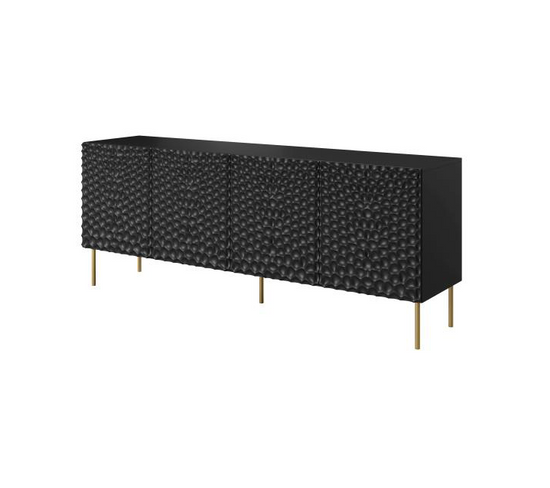 Buffet Bas Design Noir Mat 190cm Sumoc