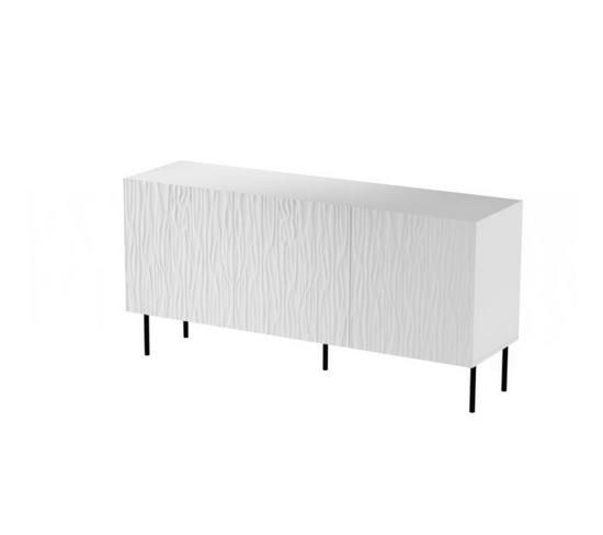 Buffet Bas Design Blanc Mat 152 Cm Mokt