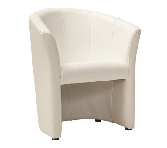 Fauteuil Cabriolet Confort Écocuir Crème Tisso