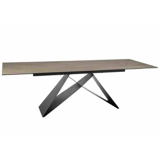 Table à Manger Design Avec Plateau En Céramique Sabbia 160/240cm Holly
