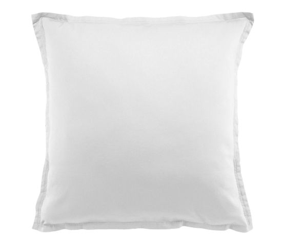 Taie D'oreiller 65x65 Cm Carrée Satin De Coton Blanc