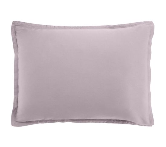 Taie D'oreiller 50x70 Cm Rectangle Satin De Coton Tourterelle