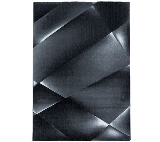 Reflet - Tapis à Motifs Géométrique - Noir 200 X 290 Cm
