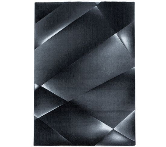 Reflet - Tapis à Motifs Géométrique - Noir 160 X 230 Cm