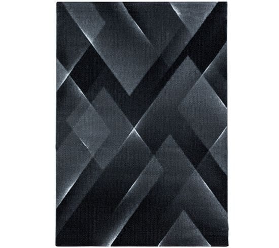 Trend - Tapis à Motifs Géométriques - Noir 140 X 200 Cm