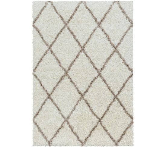 Berbere - Tapis De Style Berbère - Ivoire Et Beige 200 X 290 Cm