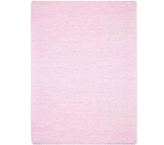 Shaggy - Tapis Uni à Poils Longs - Rose 200 X 290 Cm