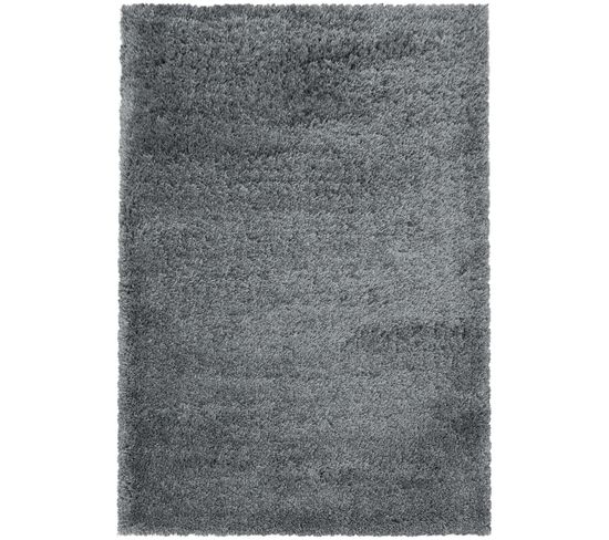 Moelleux - Tapis Cosy à Poils Longs - Gris Clair 080 X 150 Cm