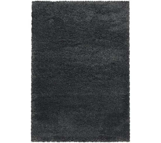 Moelleux - Tapis Cosy à Poils Longs - Gris 140 X 200 Cm