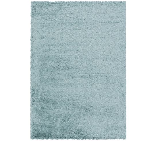 Moelleux - Tapis Cosy à Poils Longs - Bleu Pastel 120 X 170 Cm