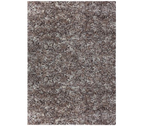 Cosy - Tapis à Poils Longs 30mm - Beige Et Blanc 200 X 290 Cm