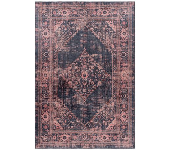 Tapis Style Persan Rouge Lavable En Machine 160x230cm