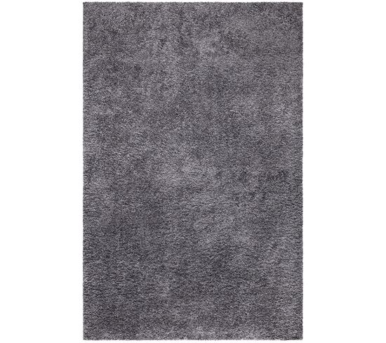 Tapis à Poils Longs Softy Gris Foncé 120x170cm