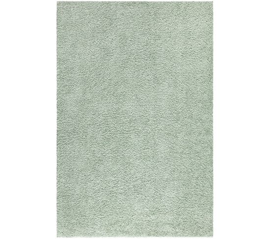 Tapis À Poils Longs Softy Vert Amande 200x200cm