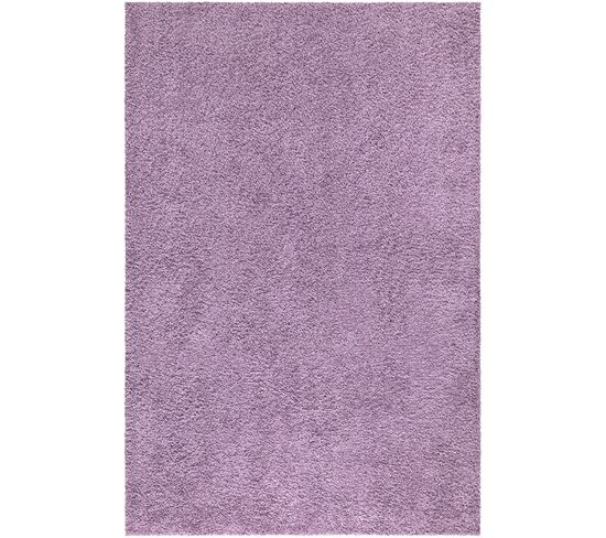 Tapis à Poils Longs Softy Violet De Parme 150x150cm