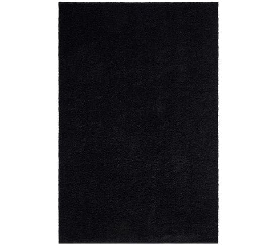 Tapis à Poils Longs Softy Noir Anthracite 200x290cm