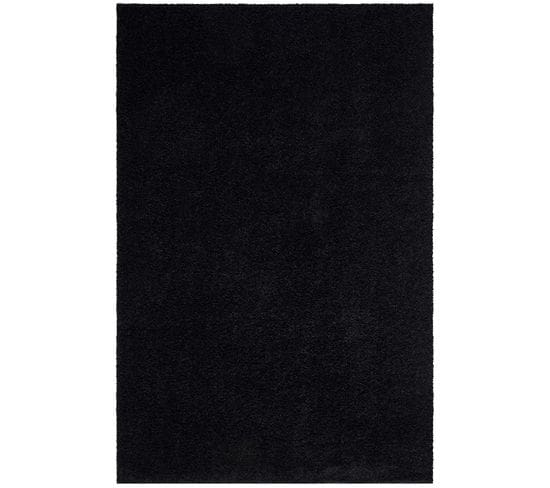Tapis à Poils Longs Softy Noir Anthracite 100x200cm
