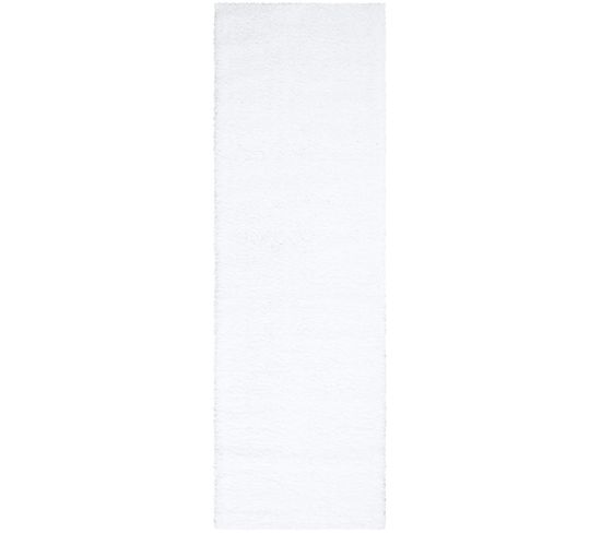 Tapis à Poils Longs Softy Blanc Neige 80x300cm