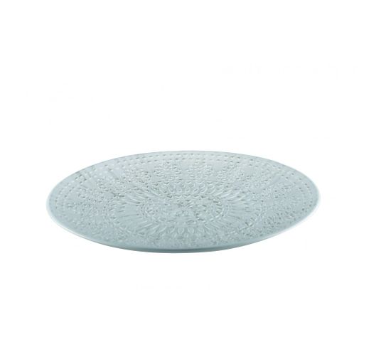 Plateau Rond Bois Blanc Patine 45cm